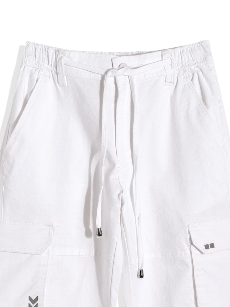 CAVIO Boys Casual Solid Regular Fit Cargo Pants with Multiple Pockets - Image 3